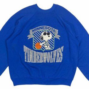 Vintage NBA Minnesota Timberwolves Snoopy Sweatshirt, Minnesota Timberwolves Shi